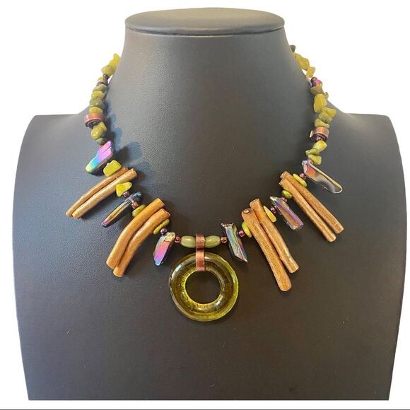 Victoria Tane  Artisan Designed & Handcrafted Tribal Style Necklace - Picture 1 of 4